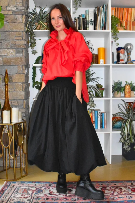 Paloma Tela Poet Blouse Chilli